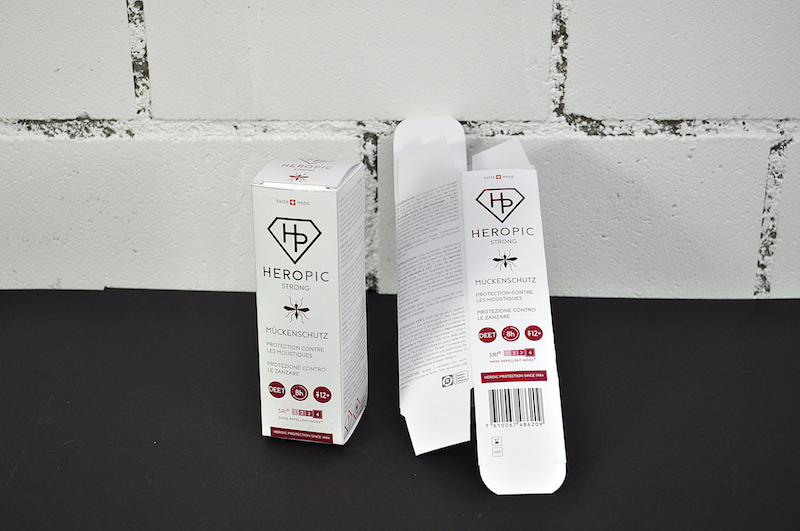 Faltschachtel mit Folienprägung