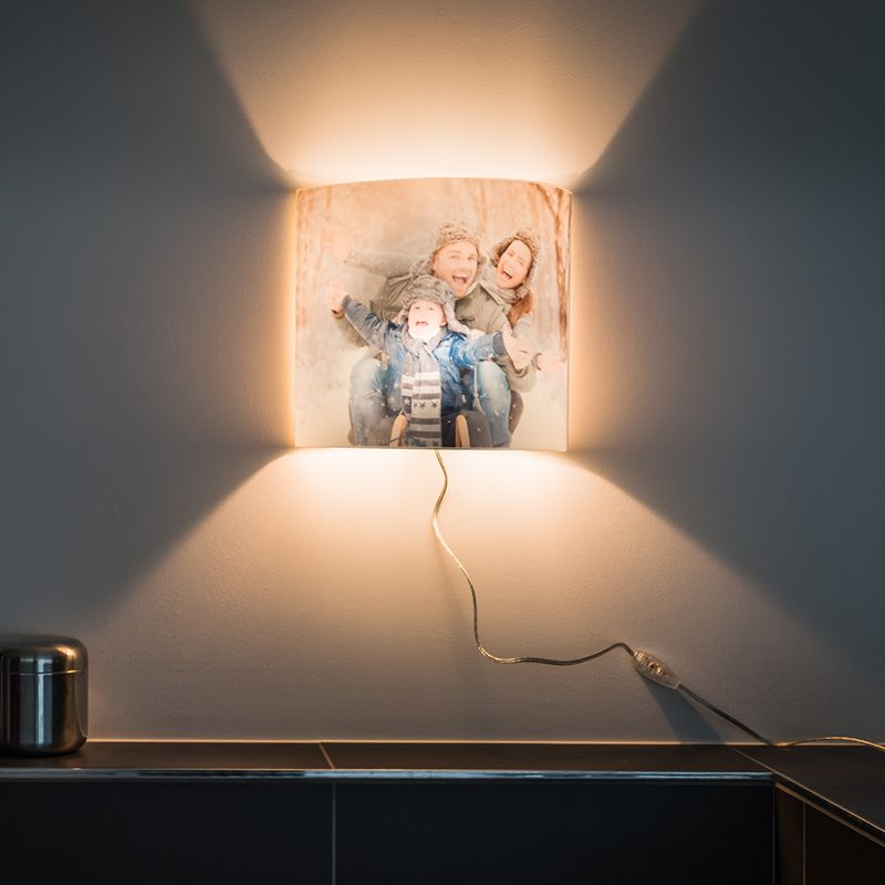 Wand Lampe mit eigenem Foto